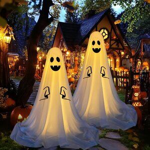 Halloween Decorations, DIY Bright White Large Ghosts Cloth-Halloween